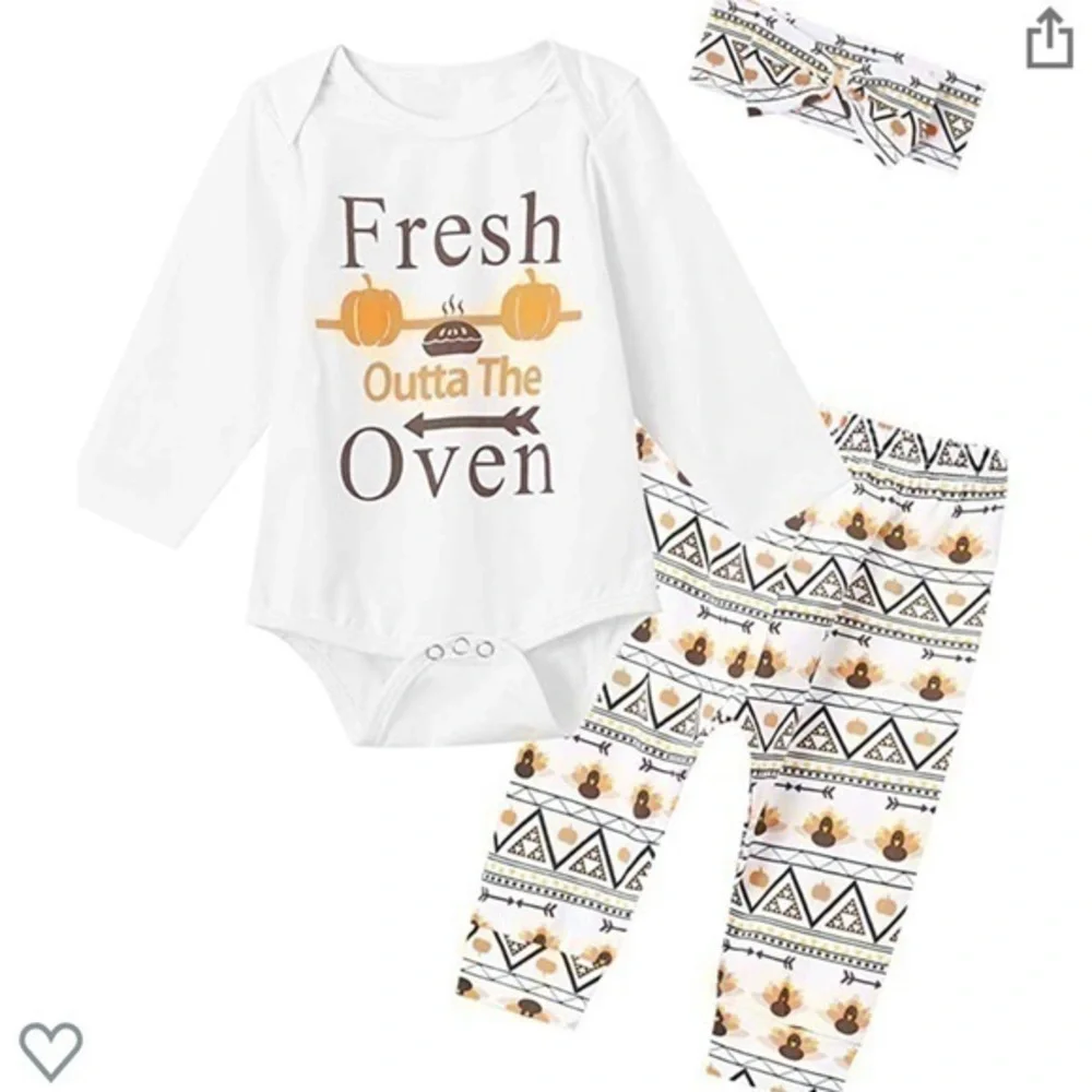 Baby Girl First Thanksgiving Outfit